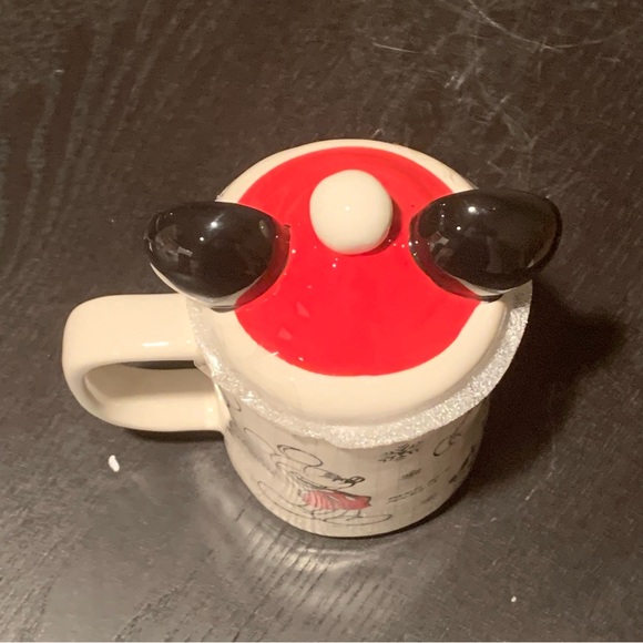 Mickey Santa Hat Mouse Ears Christmas Topper Mug - Disney Sketchbook Collection - Picture 13 of 14